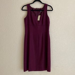 Ann Taylor Petites mid size length sleeveless virgin wool dress.